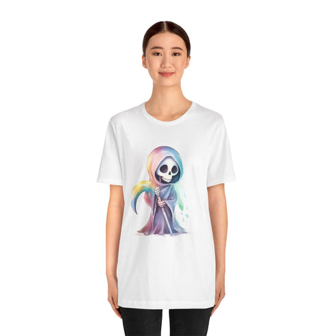 Cute Colorful Reaper - Short Sleeve Tee